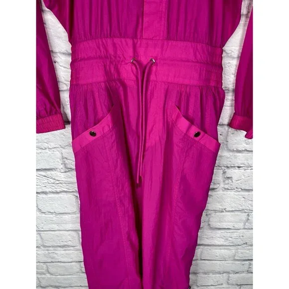 ATHLETA X ALICIA KEYS Women's Hot Pink Utility Jumpsuit NWT Size 6 - Picture 2 of 9
